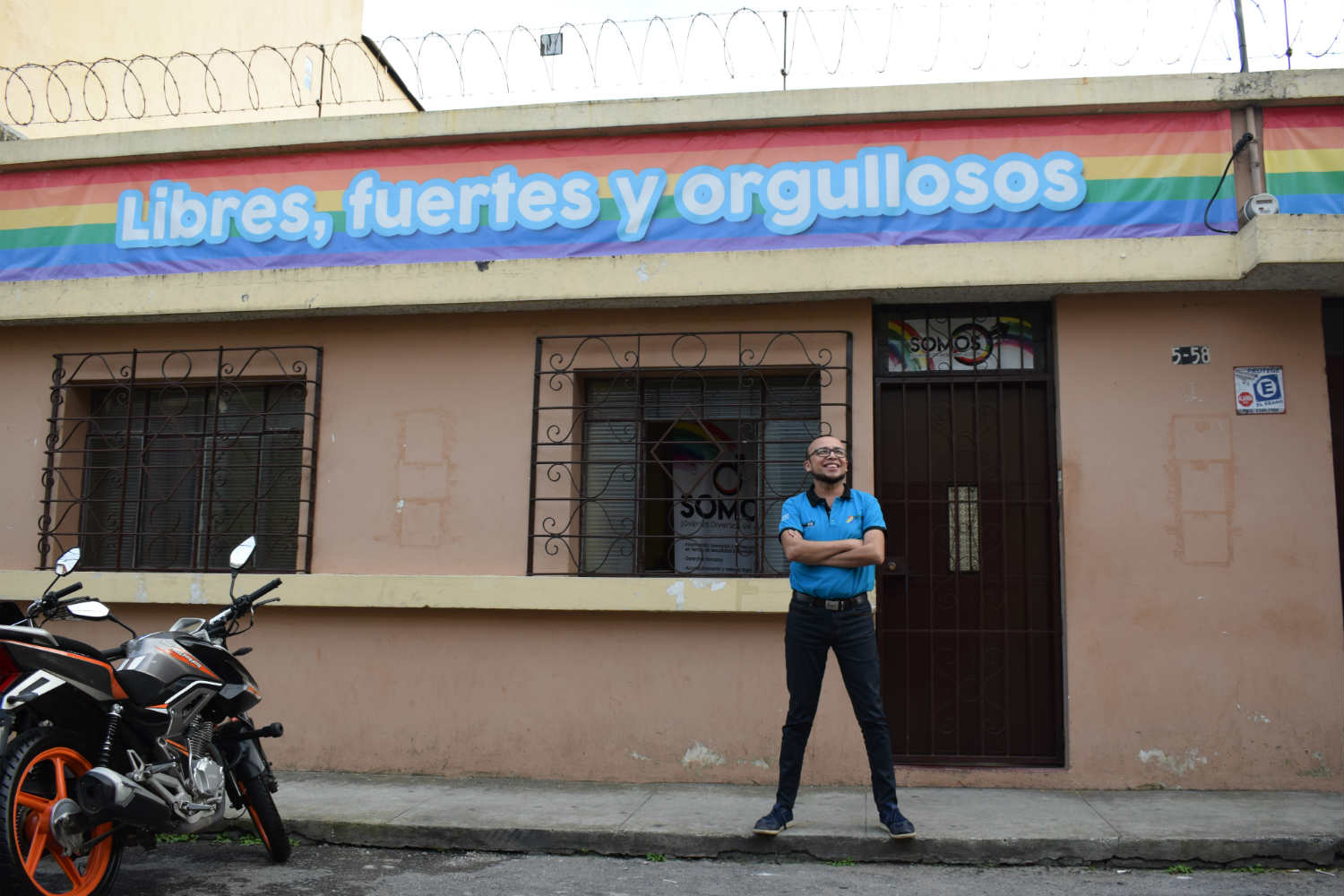 Marco in front of SOMOS office